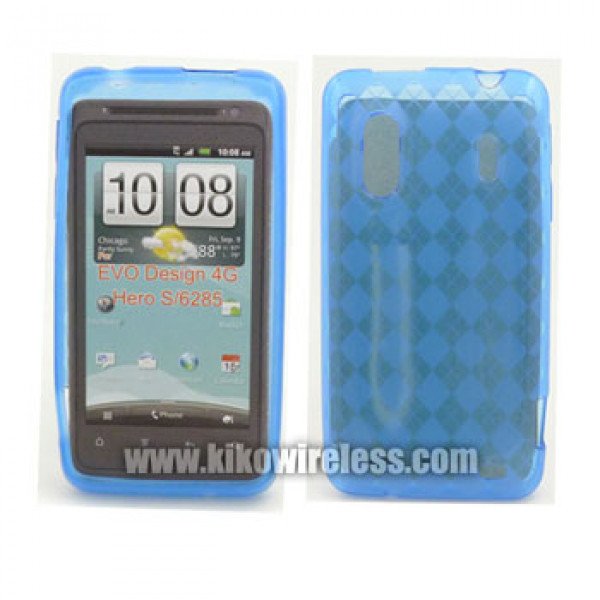 Wholesale TPU Gel Case for HTC Evo Design 4G (Blue)